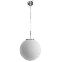 Светильник подвесной Volare A1561SP-1CC Arte Lamp белая на 1 лампа, основание хром в стиле современный шар